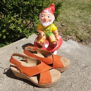 Clarks Orange Sandals